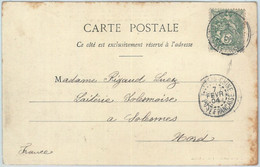 71615 - FRENCH  CHINA - Postal History - POSTCARD From TIENTSIN 1904 - Storia Postale