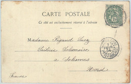 71615 - FRENCH  CHINA - Postal History - POSTCARD From TIENTSIN 1904 - Lettres & Documents