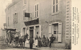 63 - PUY-DE-DÔME - SAINT-GERMAIN-LEMBRON - Grand Hôtel Des Voyageurs LAUBY - Diligence - Superbe (10124) - Saint Germain Lembron