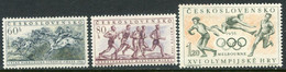 CZECHOSLOVAKIA 1956 Sports Events II  LHM / *.  Michel 981-83 - Neufs