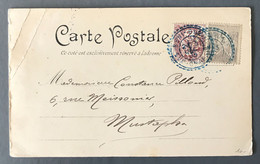 France, Algérie - N°87 Et 108 Sur CPA - TAD Perlé BENI-OUNIF, Sud-Oranais 1903 - (A015) - 1877-1920: Semi Modern Period