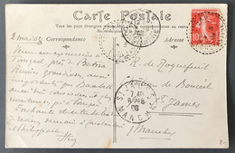 France, Algérie - N°138 Sur CPA - TAD Perlé TIMGAD, Constantine 1908 - (A029) - 1877-1920: Période Semi Moderne