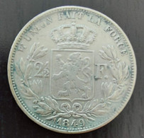Belgium 1849 - 2 1/2 Fr. Zilver - Leopold I - Morin 47 - ZFr - 2 ½ Frank