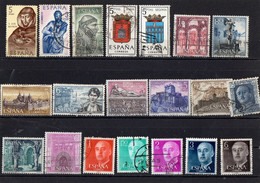 Spagna - N. 20 Francobolli Usati Differenti - Collections