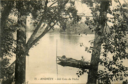 Andrésy * Un Joli Coin De Pêche à La Ligne * Pêcheur - Andresy