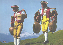 Switzerland:Appenzeller Men Wearing National Costumes - Europe