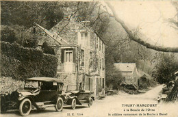 Thury Harcourt * Route * Le Célèbre Restaurant De La Roche à Bunel * Automobile Voiture Ancienne - Thury Harcourt