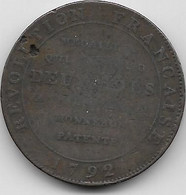 France - Monneron 2 Sols 1792 - Other & Unclassified