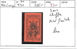 MARTINIQUE N° T20 ** SANS CHIFFRE ND LUXE - Postage Due