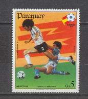 Paraguay   -  1984.  In Onore Di Breitner E Tardelli, , Match Germania - Italia. MNH - 1982 – Espagne