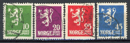 NOR - Yv. N° 97 à 100  (o)  Emblème  Cote  2,5 Euro BE - Gebraucht