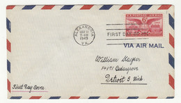 US 1949 Virginia Bicentennial Air Mail FDC B220310 - 1941-1950