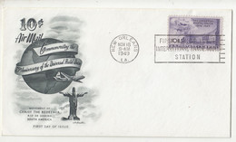 US 1946 75th Anniversry Of UPU 10c Air Mail FDC B220310 - 1941-1950