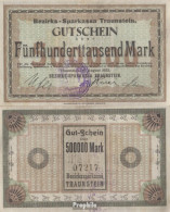 Traunstein Inflationsgeld Sparkassa Traunstein Gebraucht (III) 1923 500.000 Mark - 500.000 Mark