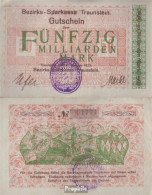 Traunstein Inflationsgeld Sparkassa Traunstein Gebraucht (III) 1923 50 Milliarden Mark - 50 Mrd. Mark