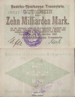 Traunstein Inflationsgeld Sparkassa Traunstein Gebraucht (III) 1923 10 Milliarden Mark - 10 Milliarden Mark