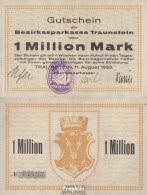 Traunstein Inflationsgeld Sparkassa Traunstein (11. August) Gebraucht (III) 1923 1 Million Mark - 1 Million Mark