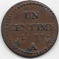 France - 1 Centime AN 7A - Autres & Non Classés