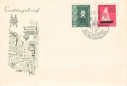 DDR -  FDC 1956 LEIPZIGER HERBSTMESSE Mi #536-537 / ZO104 - Autres & Non Classés