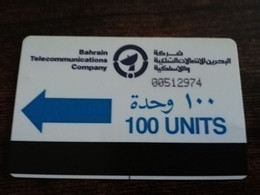 BAHRAIN   AUTELCA / 100 UNITS BLUE  ARROW & VALUE  FIRST ISSUE BHN 3    **9118** - Bahrain