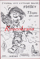 QSL Card Amateur Radio Funkkarte Guust Flater Gaston Lagaffe 1991 Stripfiguur Strip Bande Dessinee - Amateurfunk