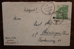 Feldpost 1941 Meiningen FDP Feldpostnummer 37294 Reich Allemagne Cover WK2 Batterie Artillerie-Regiment 205. - Lettres & Documents