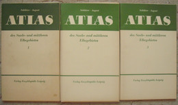 Atlas Des Saale- Und Mittleren Elbegebietes. Teil 1-3 Komplett. Otto Schlüter Und Oskar August. 1957-1961 - Mapamundis