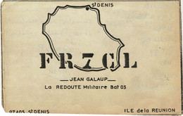 QSL Card Amateur Radio Funkkarte 1982 St Saint Denis Ile De Le Reunion La Redoute Militaire Bat 03 Jean Galaup - Radio Amateur