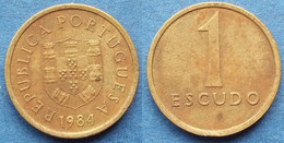 PORTUGAL - 1 Escudo 1984 KM# 614 Republic (1910-2002) - Edelweiss Coins - Portugal