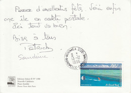 NOUVELLE CALEDONIE CARTE DE NOUMEA POUR LA FRANCE 1996 - Storia Postale