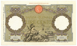 100 LIRE CAPRANESI AQUILA ROMANA TESTINA FASCIO ROMA 21/10/1938 QSPL - Regno D'Italia - Altri