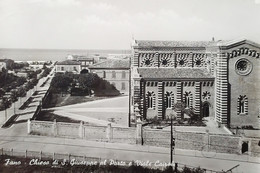 Cartolina - Fano - Chiesa Di S. Giuseppe Al Porto E Viale Cairoli - 1954 - Pesaro