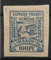 Privatpost Limbach, Schöner Wert Der Ausgabe Der Express-Packet-Verkehr-Gesellschaft Von 1891 - Private