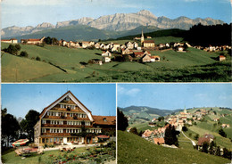 Kurort Schwellbrunn (App.) - Pension "Sonnenberg" - 3 Bilder (31782) * 14. 10. 1970 - Schwellbrunn