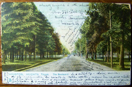 CPA - USA - HOUSTON - Heichts Texas - The Boulevard - De 1907 - Houston