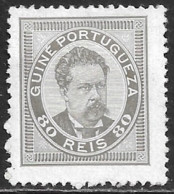 Portuguese Guine – 1886 King Luís 80 Reis Mint Stamp - Portugiesisch-Guinea