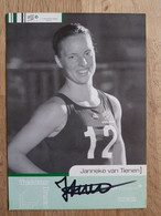Card Janneke Van Tienen - USC Munster - 2003-2004 - Volleyball - Original Signed - Netherlands - Pallavolo