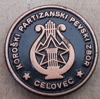 Singing Choir Koroski Partizanski Pevski Zbor Music Slovenia Pin Badge - Musique