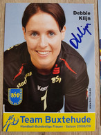 Card Debbie Klijn - Team Buxtehude - 2008-2009 - Handball - Original Signed - Handball