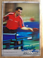 Card Danny Heister - Powered By Donic - Table Tennis - Original Signed - Table Tennis