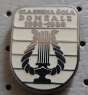 Music School Domzale Glasbena Sola  Slovenia Vintage Pin Badge - Musique