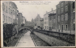 C. P. A. : 42 : MONTBRISON : Les Bords Du Vizezi, Les Quais, Dans Le Fond La Caisse D'Epargne  L'Hôpital, Timbre En 1911 - Montbrison