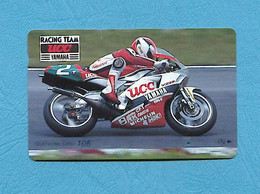 ( 5617 ) -Télécarte JAPON - (  MOTO / YAMAHA RACING TEAM UCC / RK Castrol / MICHELIN / NGK ) - *** TTBE *** - Voir Scan - Moto