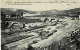 ""48 - Lozère - Langogne - Les Deux Ponts Sur L' Allier Et Usine Des Poteaux Télégraphiques - Langogne