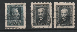 E 437) Polen 1928 Mi# 257, 258 (2): Marschall Pilsudski, Moscicki - Autres & Non Classés