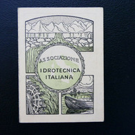 Tessera ASSOCIAZIONE IDROTECNICA ITALIANA - LECCO - 1932 (COD.627-081 E+d) - Tarjetas De Membresía