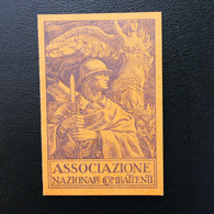 Tessera ASSOCIAZIONE NAZIONALE COMBATTENTI - SIRACUSA ( 627-085 E+d ) - Tarjetas De Membresía