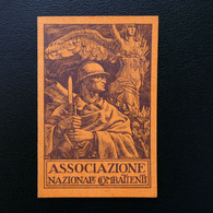 Tessera ASSOCIAZIONE NAZIONALE COMBATTENTI - COMO ( 627-083 E+d ) - Tarjetas De Membresía