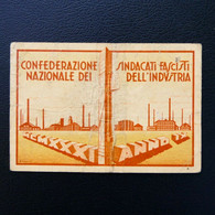 Tessera CONF.NE NAZIONALE SIND.TI FASCISTI INDUSTRA 1931 PARLASCO LECCO (COD.627-078 E+d) - Mitgliedskarten