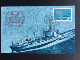 JUGOSLAVIJA 1983 25 YEARS OMI MAXIMUM CARD JOEGOSLAVIE JUGOSLAVIA SCHEPEN SHIPS - Cartes-maximum